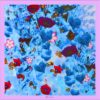 Cornelia Hagmann Contemporary Artist La Galleria Silk Scarf Miracle Flowers Pink, Seidenschal, sciarpa di seta, foulard soie,